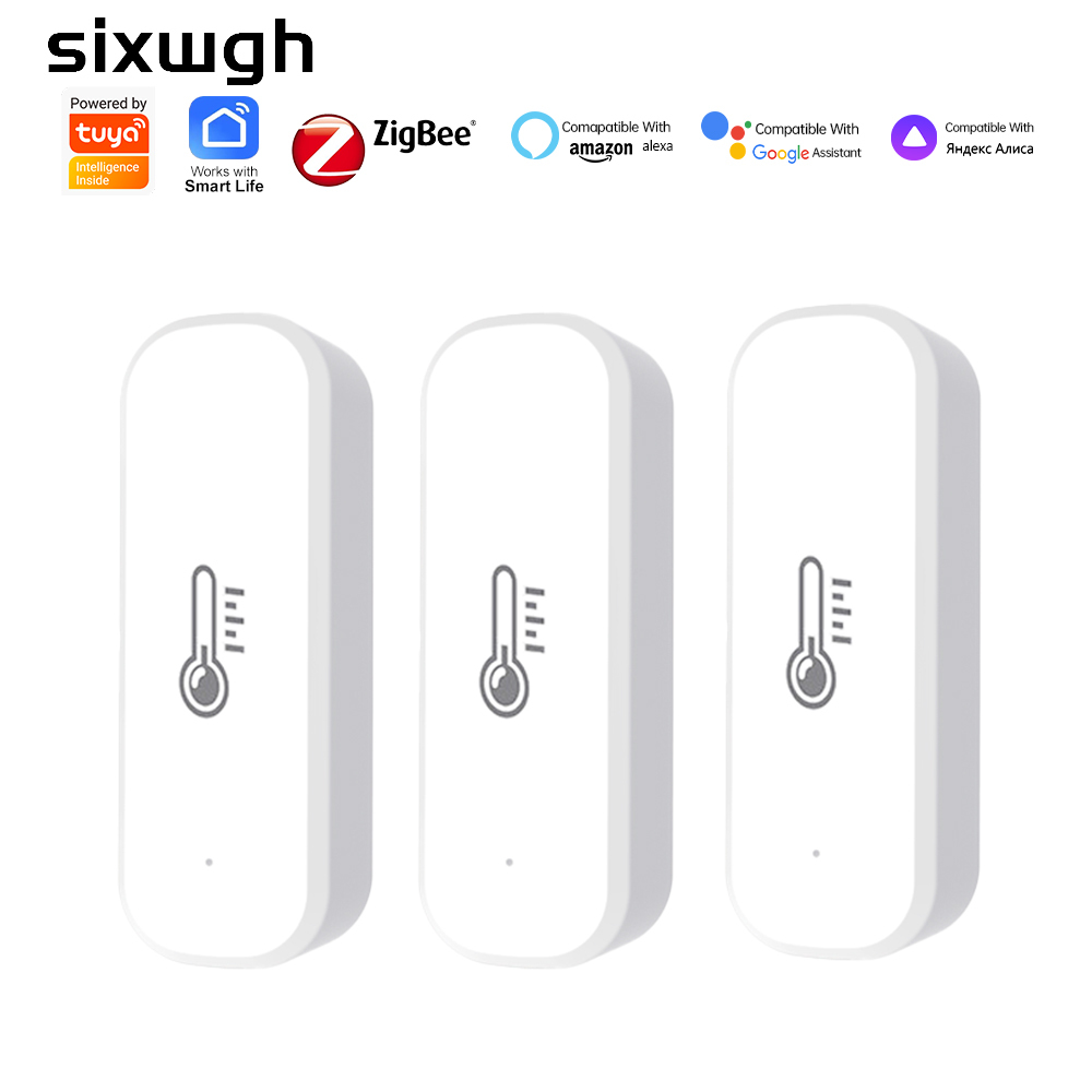 Zigbee Temperature Humidity Sensor 2×AAA Battery, 30 Days Data Storage ...