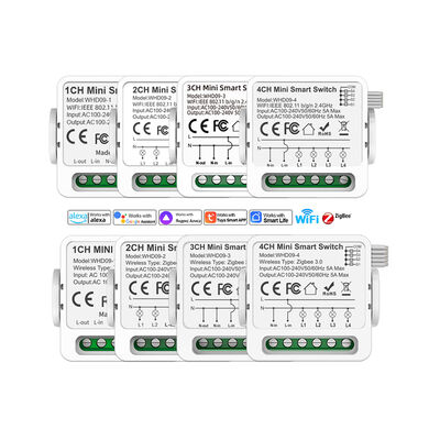 Buen precio Ultra Compacto 40mm Control de iluminación inteligente WiFi Toque Switch de pared para EWeLink y Smart Life App en línea
