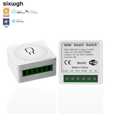 Dobra cena Apple HomeKit Mini Smart Lighting Control Switch 16A Moduł przekaźnika WiFi IEEE 802.11b w Internecie