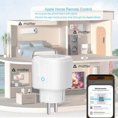 Matter Smart Plug with 16A EU Socket