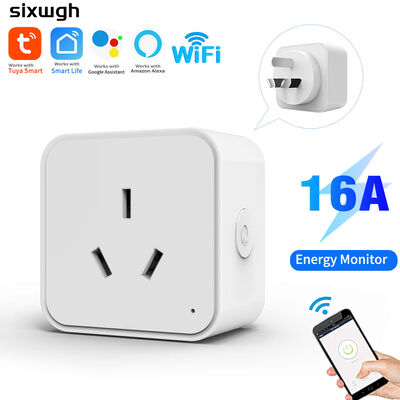 Bom preço 16A Wi-Fi Smart Plug com monitor de energia e controle de voz para automação doméstica inteligente on-line