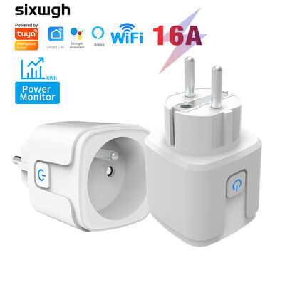 Bon prix Tuya Wifi Smart Life Compatible Plugs prise activée par la voix prise de courant type E personnalisée en ligne