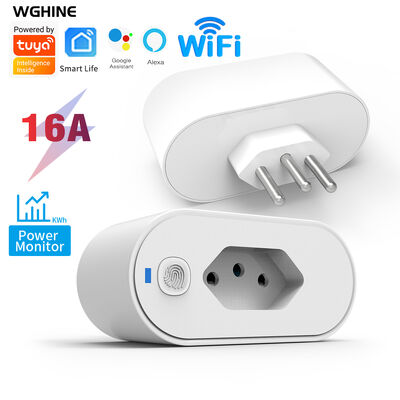 ราคาดี Brazil Standard WiFi Smart Wiring Devices Plug พลังงานไฟฟ้าสูง 16A ประเภท N V0 กันไฟ ออนไลน์
