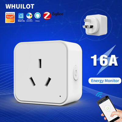 Giá tốt 50mm Tuya ZigBee Gateway Thiết bị dây điện thông minh Socket AU Plug Power Monitor trực tuyến
