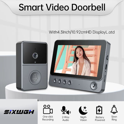 Harga bagus 4.3 Inch IPS Smart Home Security Package Auto IR CUT Video Doorbell Kamera on line