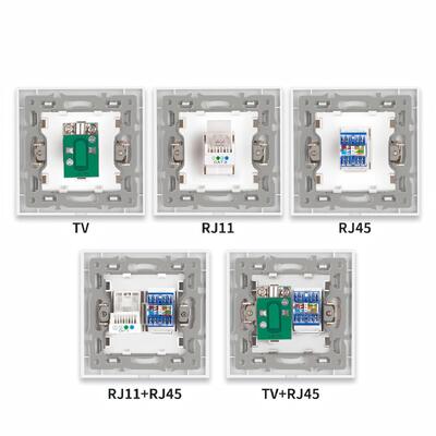 Harga bagus Socket dinding kaca tempered mewah & panel switch dengan kekerasan 7H, tahan air, dan desain minimalis modern on line