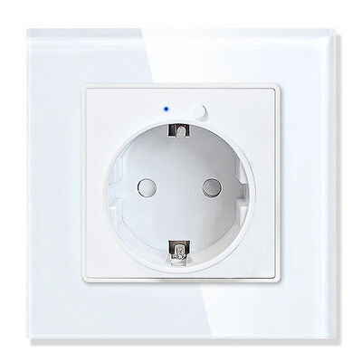 Harga bagus Tuya Smart Home Automation Perangkat 2.4GHz WiFi Wall Socket Real Time Power Meter 16A on line