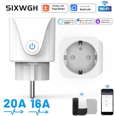 Bon prix 20A prise Wi-Fi intelligente lourde avec 4400W de puissance maximale et PC ignifuge pour chauffe-eau et climatiseur en ligne